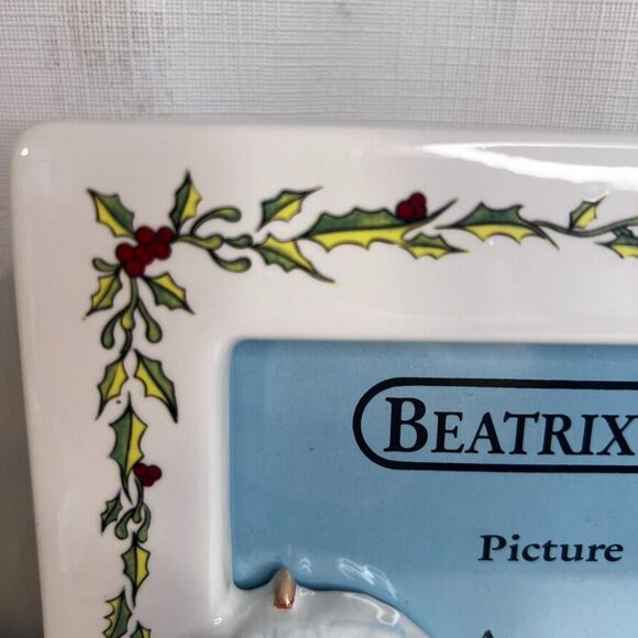 Schmid Beatrix Potter NEW Rabbits in the Snow Picture Frame VTG 1989 Christmas - Picture 4 of 9